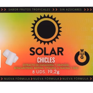 WUG Solar - El chicle que prepara tu piel para el sol BLISTER 8 UDS