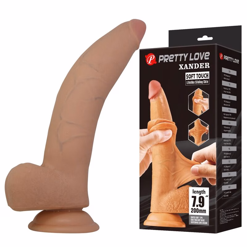 PRETTY LOVE - XANDER DILDO REALÍSTICO 20 CM Ø 5 CM COLOR NATURAL