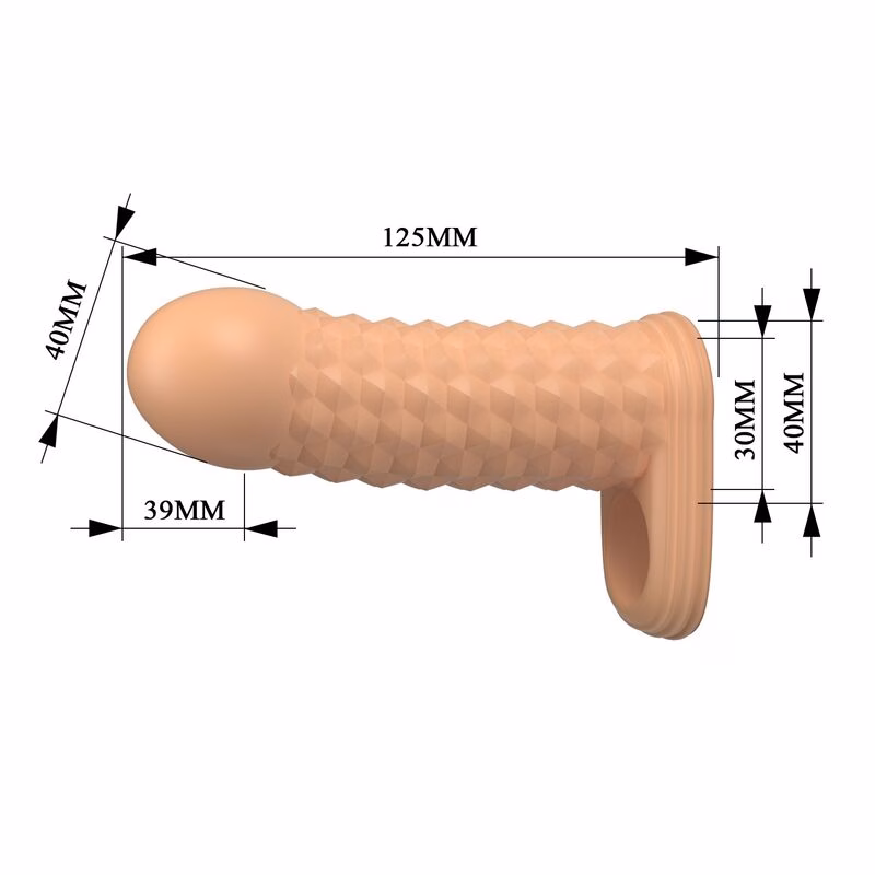 PRETTY LOVE - WOLFRAM FUNDA PARA PENE EXTENSORA 11,5 CM Ø 3,8 CM COLOR NATURAL - Imagen 6