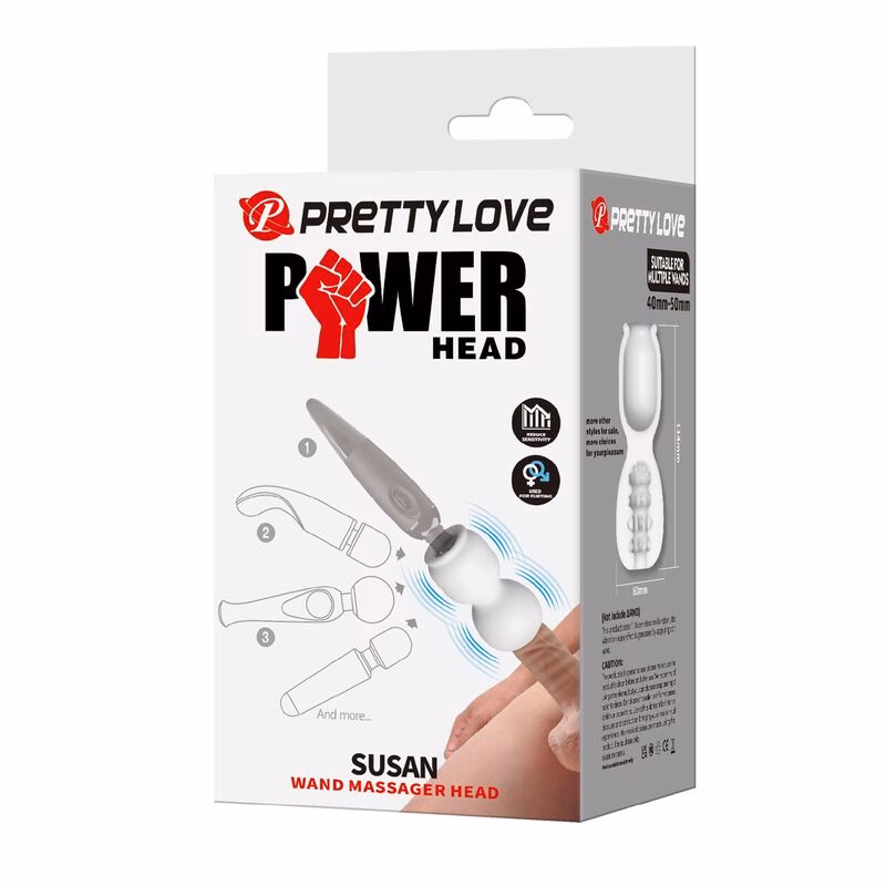 PRETTY LOVE - SUSAN CABEZAL POWER HEAD PARA MASAJEADOR VARITA Ø 6,5 CM - Imagen 8