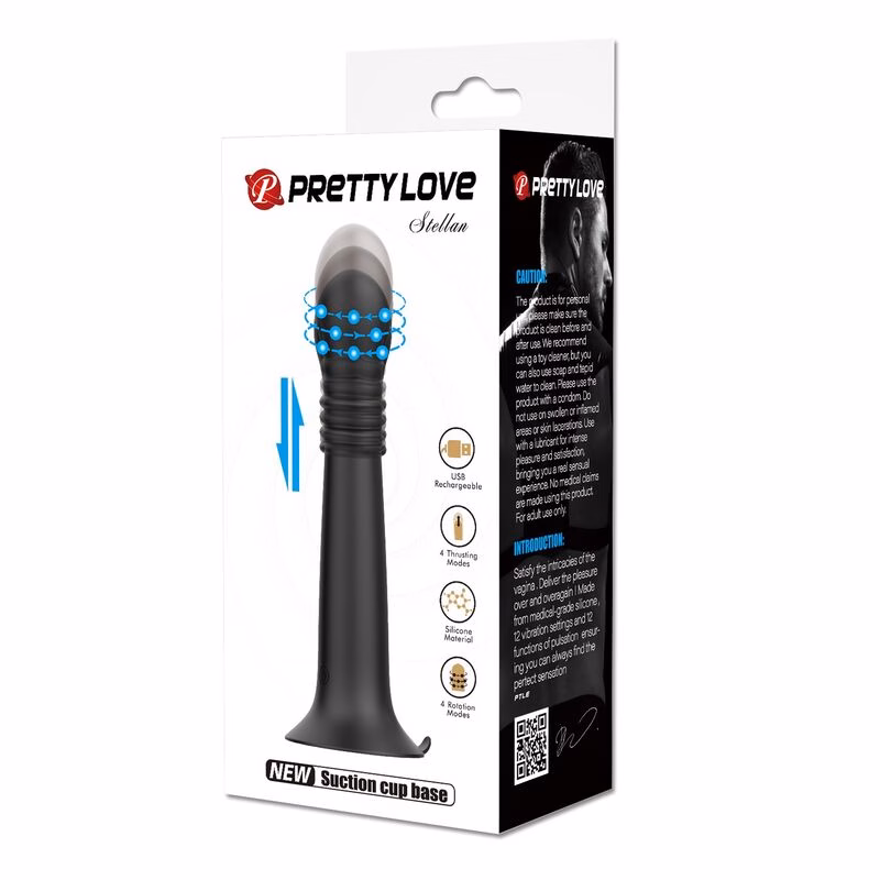 PRETTY LOVE - STELLA MASAJEADOR ROTATIVO Y DE EMPUJE RECARGABLE USB - Imagen 3
