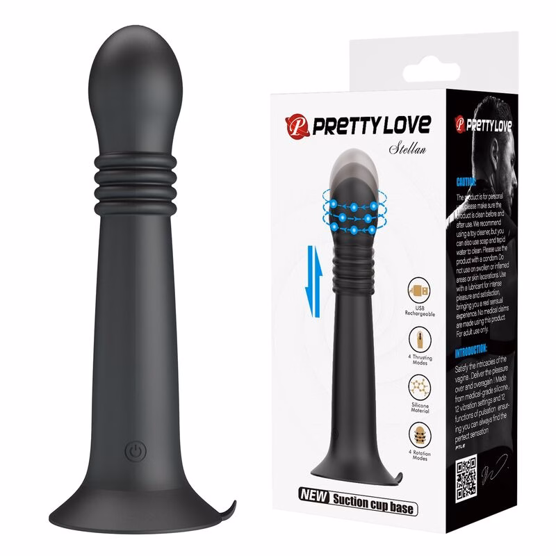 PRETTY LOVE - STELLA MASAJEADOR ROTATIVO Y DE EMPUJE RECARGABLE USB