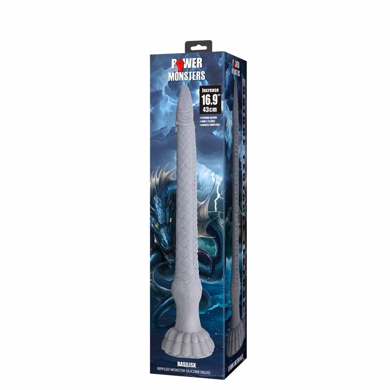 POWER MONSTERS - BASILISK DILDO 43 CM Ø 5 CM - Imagen 2