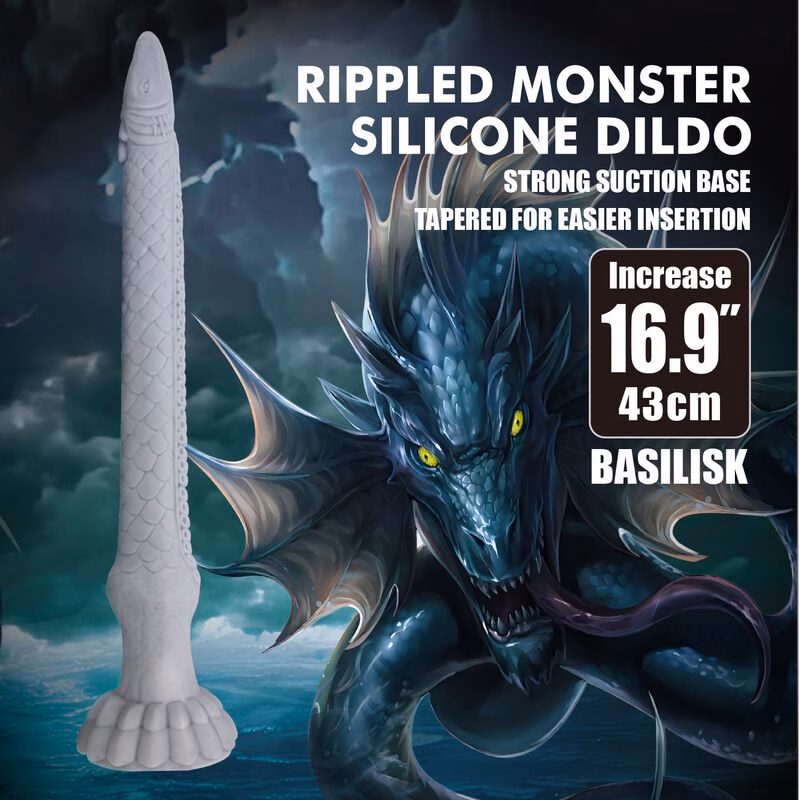 POWER MONSTERS - BASILISK DILDO 43 CM Ø 5 CM - Imagen 9