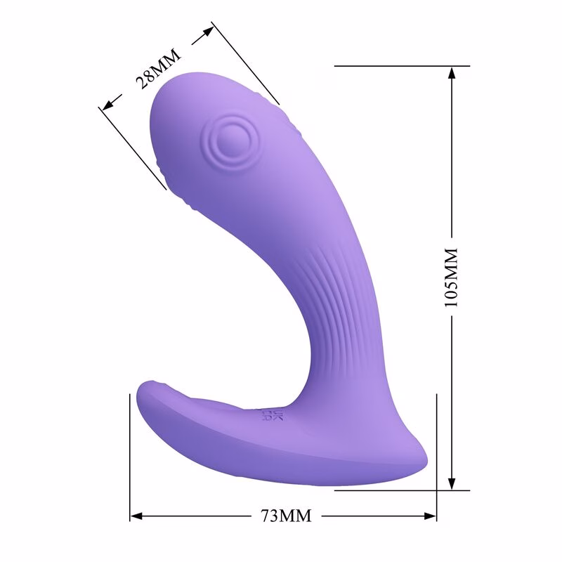 PRETTY LOVE - ANDROMEDA VIBRADOR DE DOBLE ESTIMULACIÓN RECARGABLE MORADO - Imagen 9
