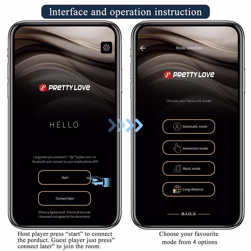 PRETTY LOVE - ANTHONY VIBRADOR ANAL Y PERINEAL APP CONTROL NEGRO - Imagen 8