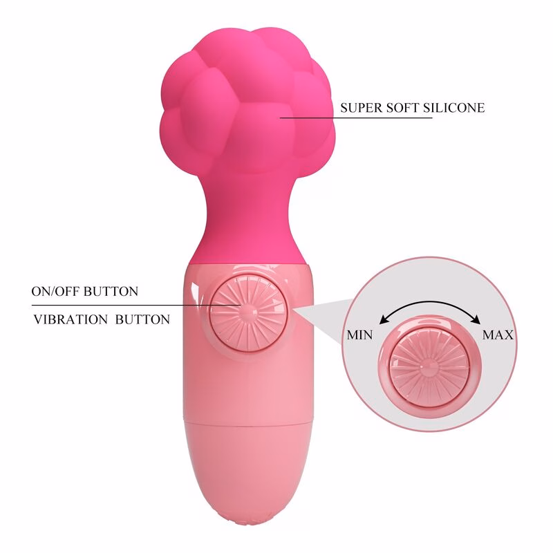PRETTY LOVE - ANWEN MINI MASAJEADOR RECARGABLE ROSA