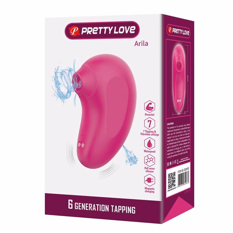 PRETTY LOVE - ARILA SUCCIONADOR DE CLÍTORIS CON VIBRACIÓN RECARGABLE ROSA - Imagen 2
