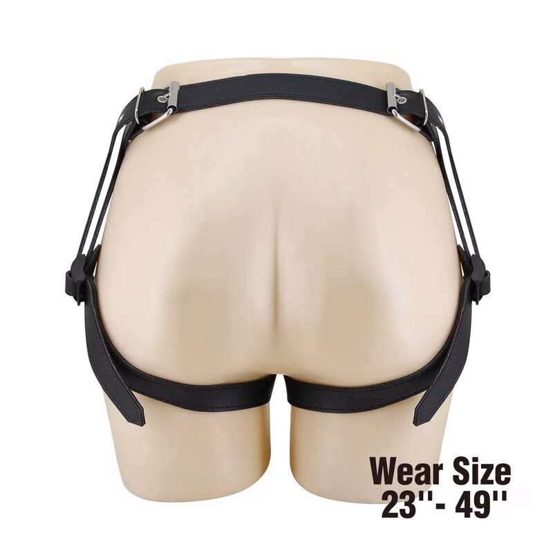 PRETTY LOVE - ARNÉS UNIVERSAL TIPO BRAGA PARA STRAP-ON NEGRO Y AZUL - Imagen 5