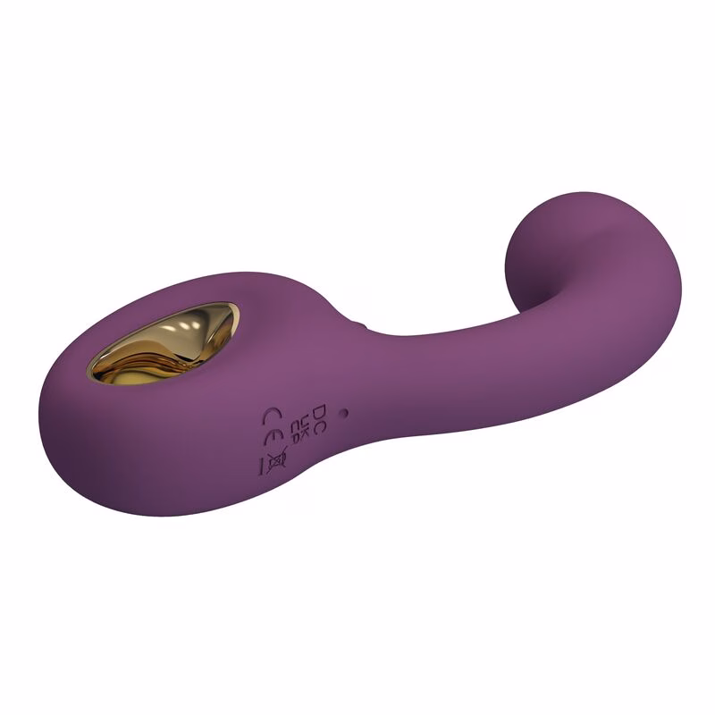 PRETTY LOVE - BRYNNLEE VIBRADOR CON ESTIMULADOR ORAL RECARGABLE 10 VIBRACIONES Y 5 FUNCIONES DE LAMIDO MORADO - Imagen 5