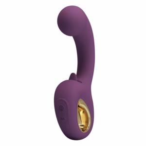 PRETTY LOVE - BRYNNLEE VIBRADOR CON ESTIMULADOR ORAL RECARGABLE 10 VIBRACIONES Y 5 FUNCIONES DE LAMIDO MORADO