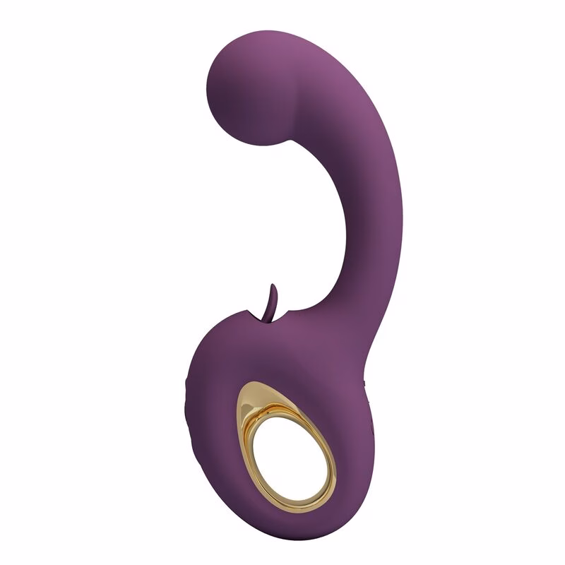 PRETTY LOVE - BRYNNLEE VIBRADOR CON ESTIMULADOR ORAL RECARGABLE 10 VIBRACIONES Y 5 FUNCIONES DE LAMIDO MORADO - Imagen 3