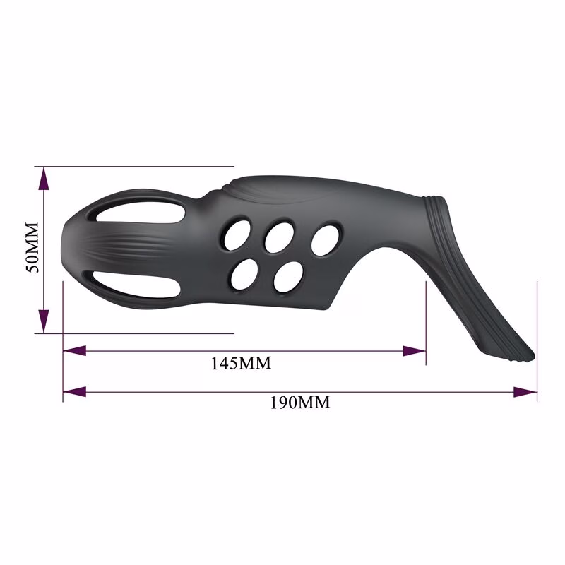 PRETTY LOVE - CRAIG ANILLO PARA PENE VIBRADOR RECARGABLE NEGRO - Imagen 9