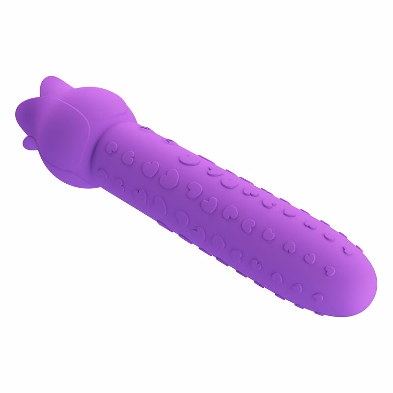 PRETTY LOVE - DANNELL VIBRADOR CON ESTIMULACIÓN ORAL Y CLITORAL RECARGABLE MORADO - Imagen 9