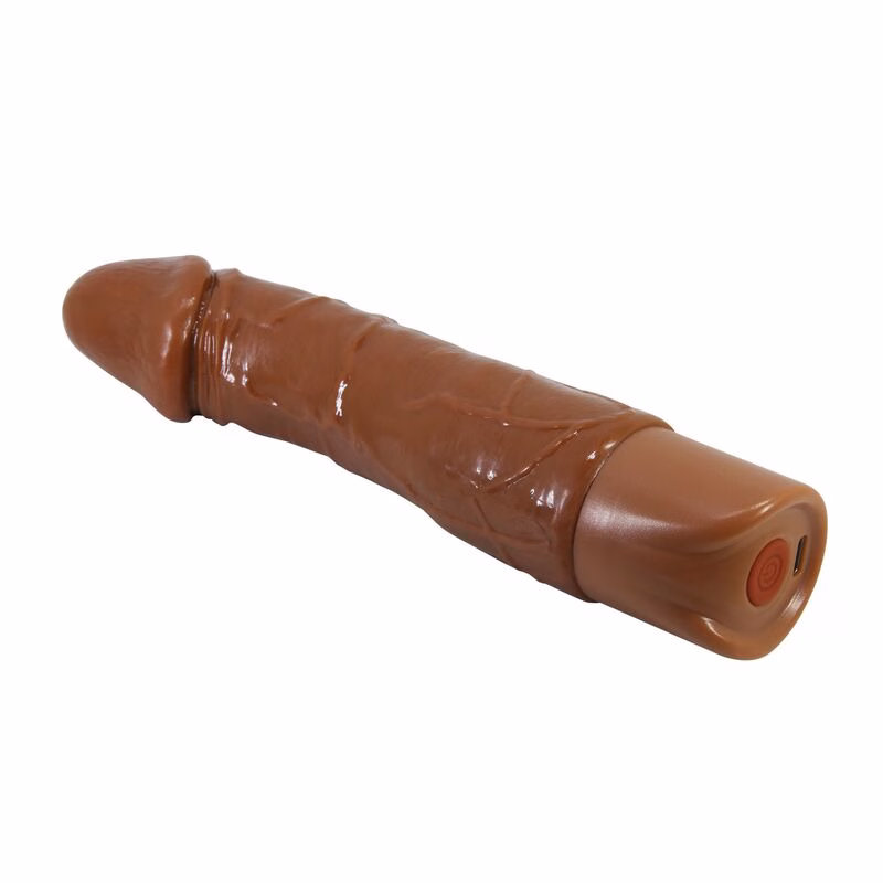 PRETTY LOVE - DONALD VIBRADOR REALÍSTICO 19,5 CM Ø 4 CM COLOR MARRÓN - Imagen 5