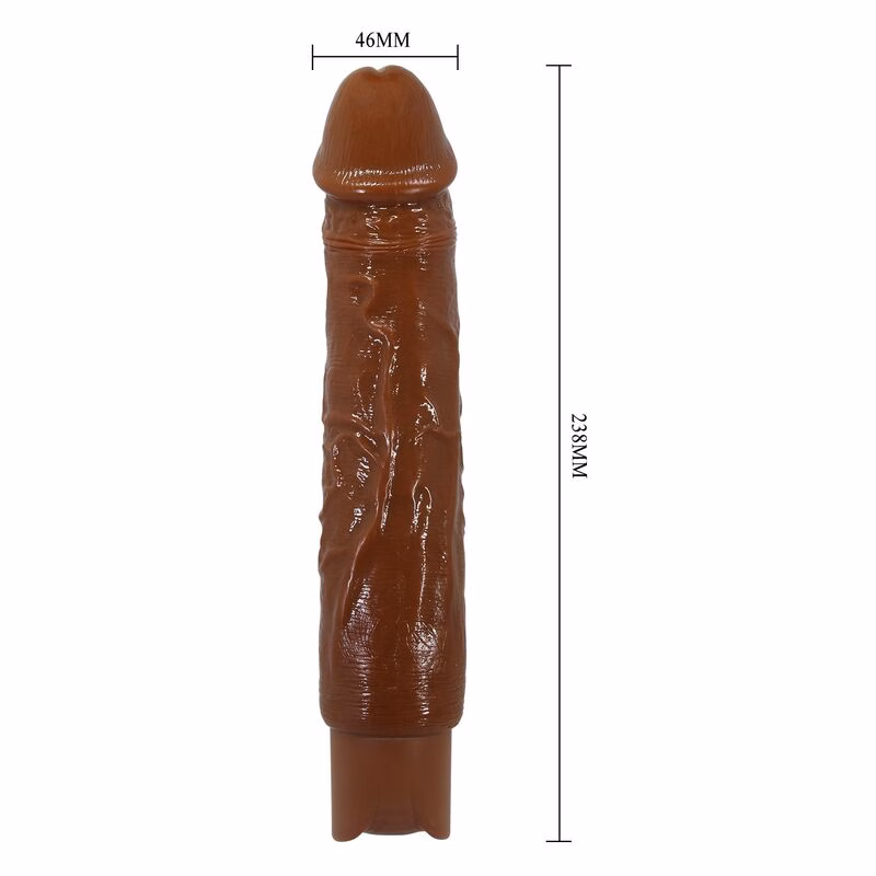 PRETTY LOVE - DUKE VIBRADOR REALÍSTICO 23,5 CM Ø 4,8 CM COLOR MARRÓN - Imagen 10