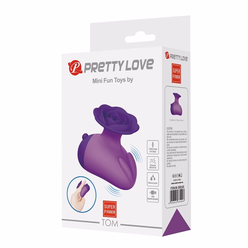 PRETTY LOVE - ESTIMULADOR DE CLÍTORIS 7 MODOS RECARGABLE FORMA ROSA MORADA - Imagen 3