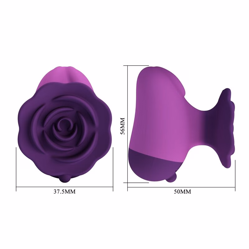 PRETTY LOVE - ESTIMULADOR DE CLÍTORIS 7 MODOS RECARGABLE FORMA ROSA MORADA - Imagen 8
