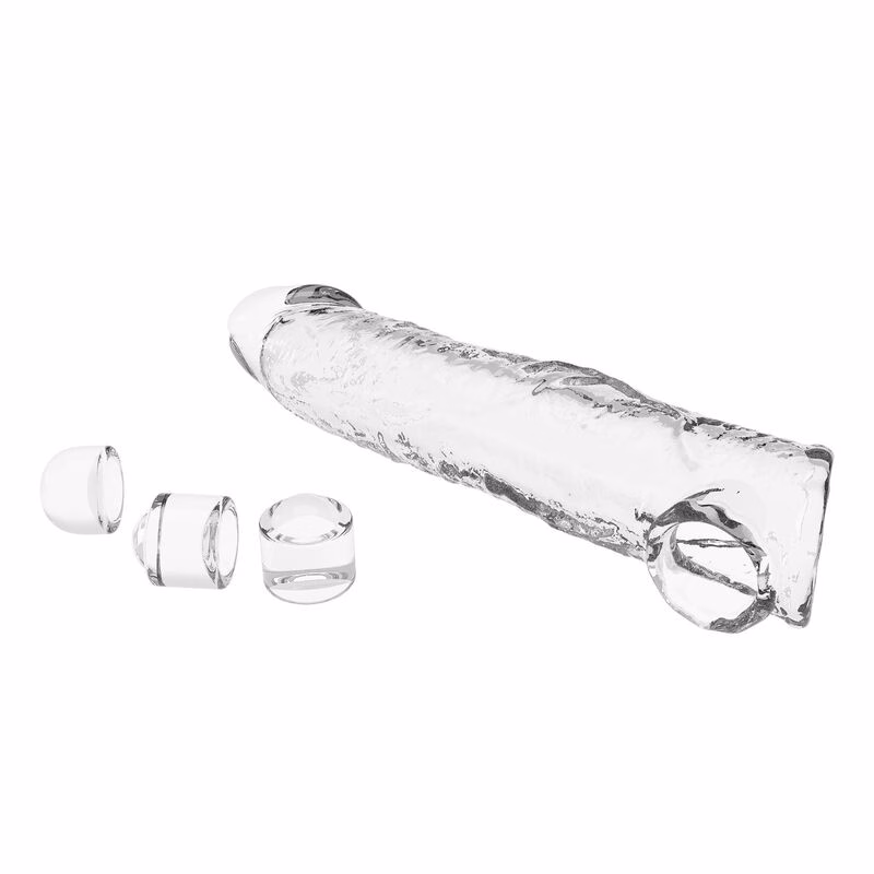 PRETTY LOVE - FUNDA EXTENSORA PARA PENE AJUSTABLE 26 CM Ø 4 CM COLOR TRANSPARENTE - Imagen 8