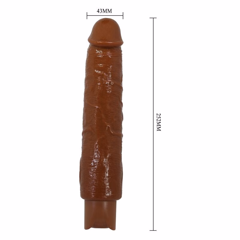 PRETTY LOVE - GAVIN VIBRADOR REALÍSTICO 25 CM Ø 5 CM COLOR MARRÓN - Imagen 10