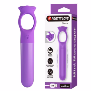 PRETTY LOVE - GIANA MINI MASAJEADOR VIBRADOR RECARGABLE MORADO
