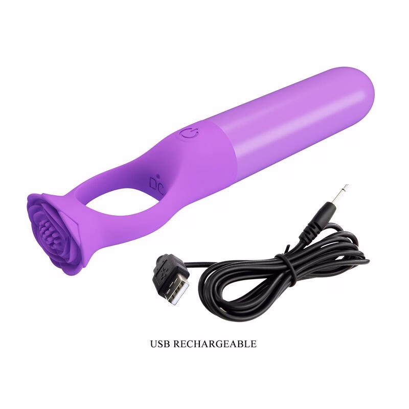 PRETTY LOVE - GIANA MINI MASAJEADOR VIBRADOR RECARGABLE MORADO - Imagen 8