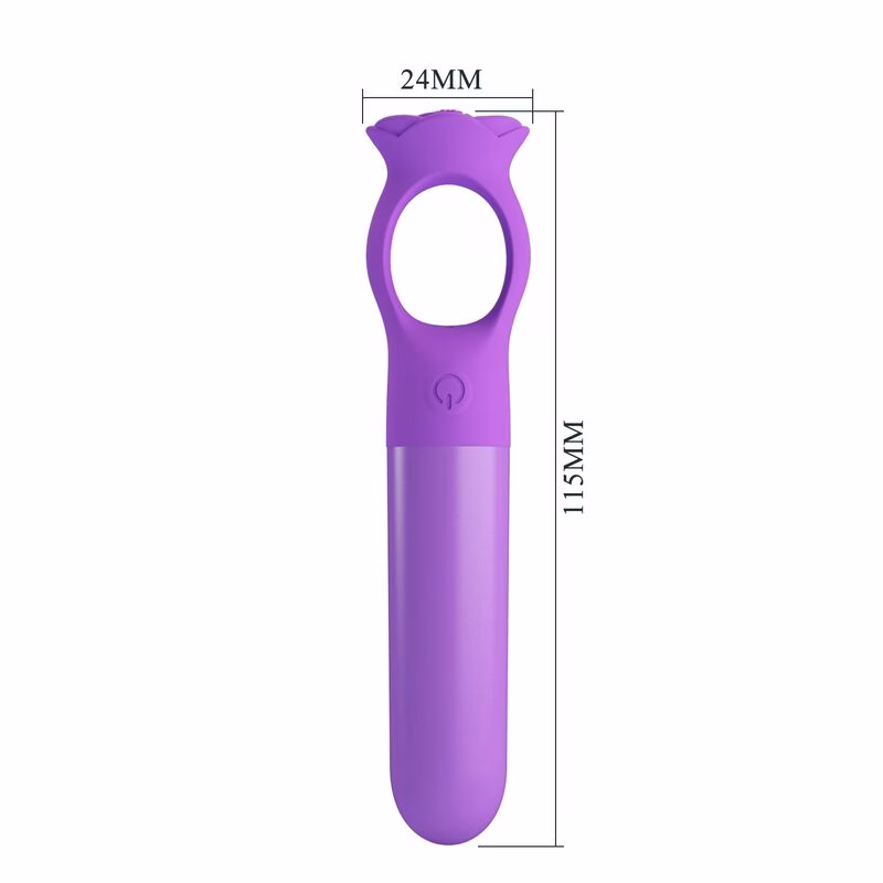 PRETTY LOVE - GIANA MINI MASAJEADOR VIBRADOR RECARGABLE MORADO - Imagen 9