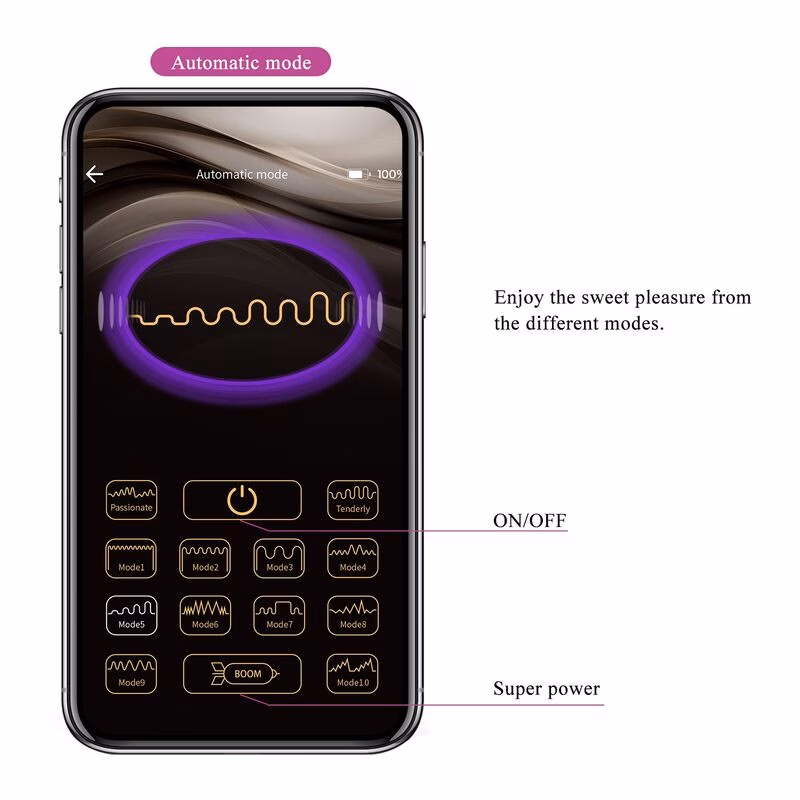 PRETTY LOVE - HUEVO VIBRADOR PULSEN CONTROL APP 12 FUNCIONES RECARGABLE USB VERDE-AMARILLO - Imagen 16