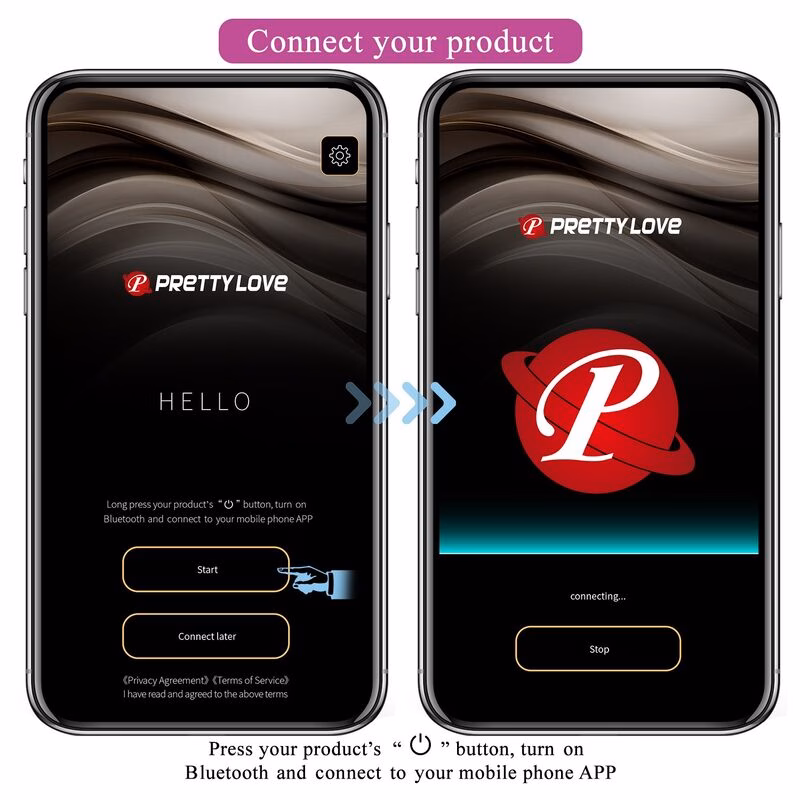PRETTY LOVE - HUEVO VIBRADOR PULSEN CONTROL APP 12 FUNCIONES RECARGABLE USB VERDE-AMARILLO - Imagen 12