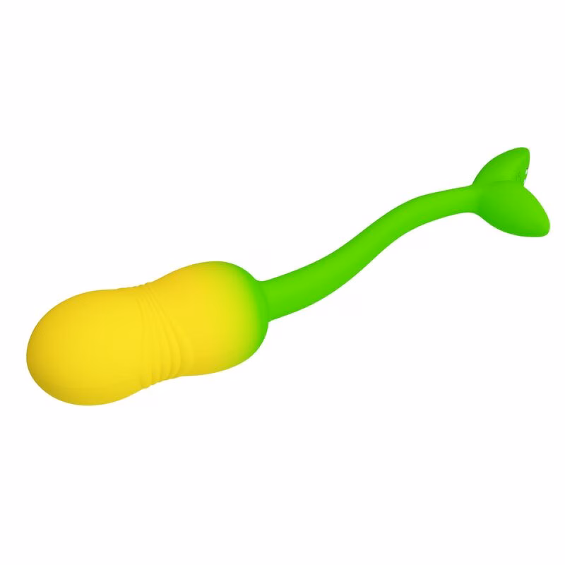 PRETTY LOVE - HUEVO VIBRADOR PULSEN CONTROL APP 12 FUNCIONES RECARGABLE USB VERDE-AMARILLO - Imagen 5