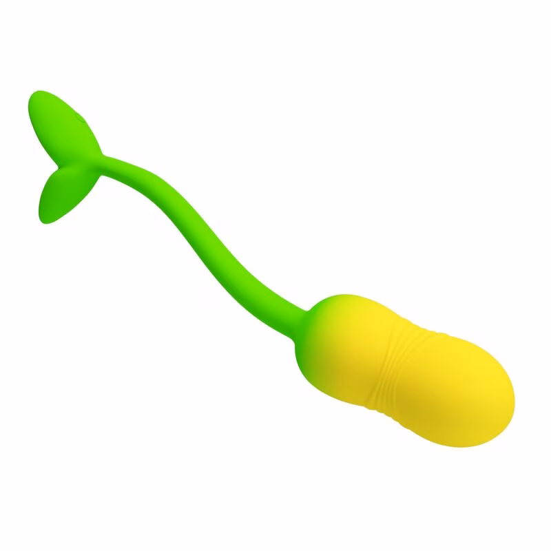 PRETTY LOVE - HUEVO VIBRADOR PULSEN CONTROL APP 12 FUNCIONES RECARGABLE USB VERDE-AMARILLO - Imagen 4