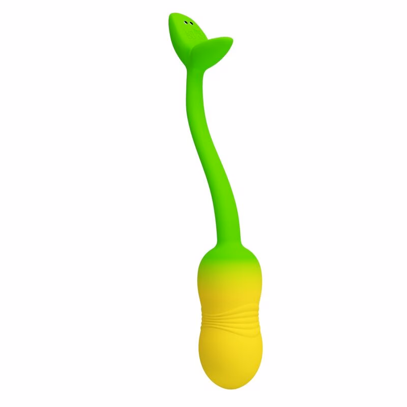 PRETTY LOVE - HUEVO VIBRADOR PULSEN CONTROL APP 12 FUNCIONES RECARGABLE USB VERDE-AMARILLO - Imagen 2