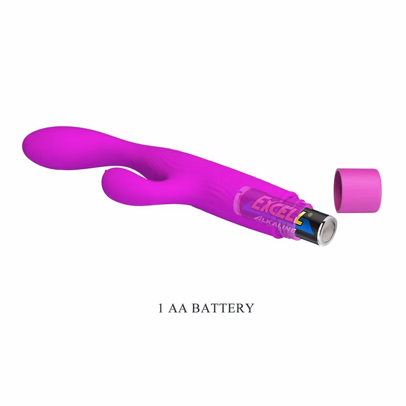 PRETTY LOVE - JENE VIBRADOR DOBLE ESTIMULACIÓN PARA PUNTO G Y CLÍTORIS MORADO - Imagen 5