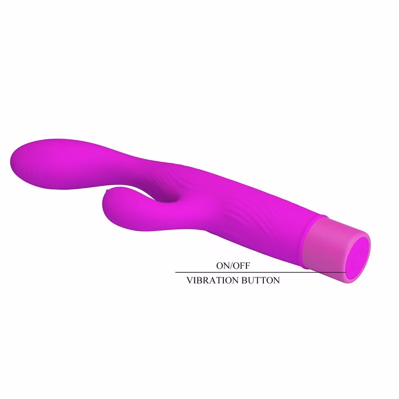 PRETTY LOVE - JENE VIBRADOR DOBLE ESTIMULACIÓN PARA PUNTO G Y CLÍTORIS MORADO - Imagen 6