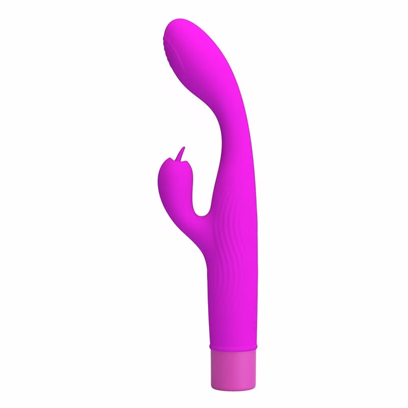 PRETTY LOVE - JENE VIBRADOR DOBLE ESTIMULACIÓN PARA PUNTO G Y CLÍTORIS MORADO - Imagen 4