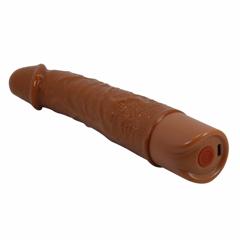 PRETTY LOVE - LEONARDO VIBRADOR REALÍSTICO 20 CM Ø 4 CM COLOR MARRÓN - Imagen 7
