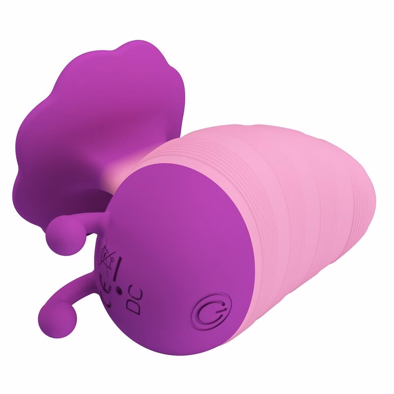 PRETTY LOVE - LITTLE BEE ESTIMULADOR DE CLÍTORIS 7 MODOS RECARGABLE MORADO-ROSA - Imagen 4