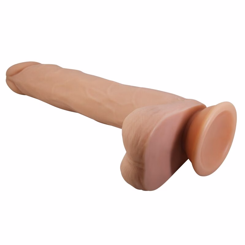 PRETTY LOVE - NOLAN DILDO VIBRADOR CON EMPUJE Y ROTACIÓN CONTROL REMOTO 24,5 CM Ø 5 CM COLOR NATURAL - Imagen 5