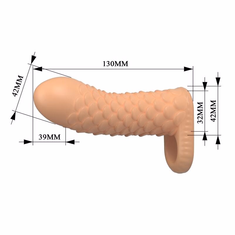 PRETTY LOVE - NESMITH FUNDA PARA PENE EXTENSORA 13 CM Ø 3,8 CM COLOR NATURAL - Imagen 6