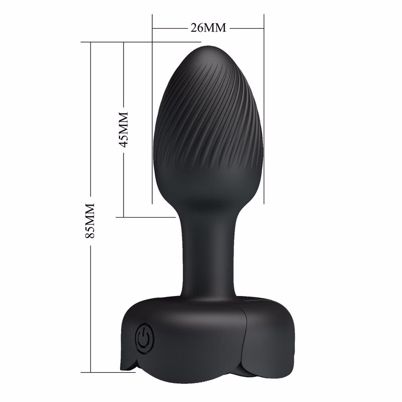 PRETTY LOVE - PLUG ANAL VIBRADOR 10 MODOS RECARGABLE NEGRO - Imagen 5