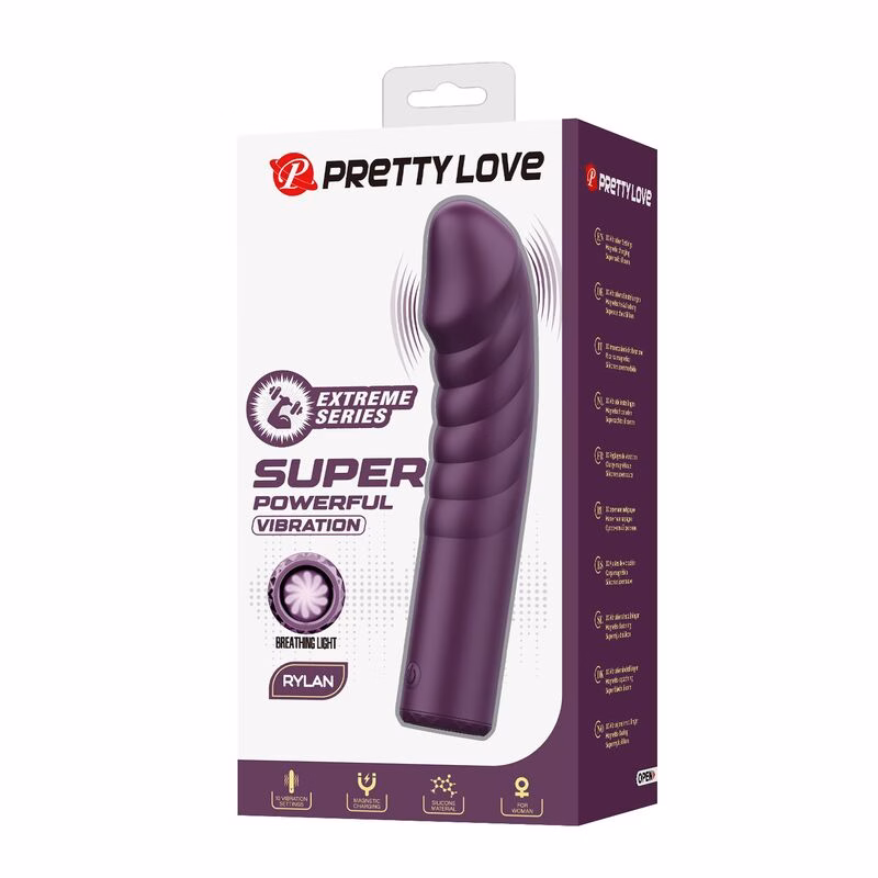 PRETTY LOVE - RYLAND VIBRADOR RECARGABLE 10 FUNCIONES MORADO - Imagen 3