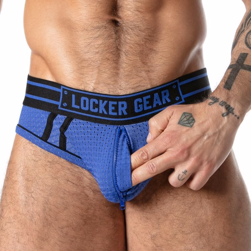 LOCKER GEAR - SPORT MESH JOCK BRIEF AZUL XL - Imagen 4
