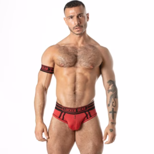 LOCKER GEAR - SPORT MESH JOCK BRIEF ROJO L