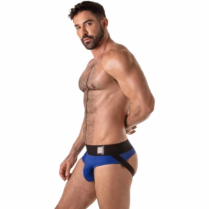 LOCKER GEAR - WIDE WAISTBAND JOCK BRIEF AZUL L
