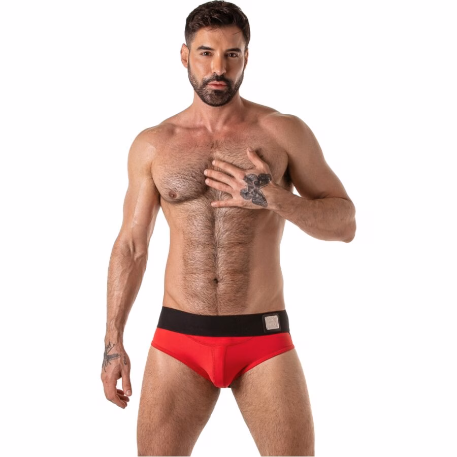 LOCKER GEAR - WIDE WAISTBAND JOCK BRIEF ROJO M - Imagen 3