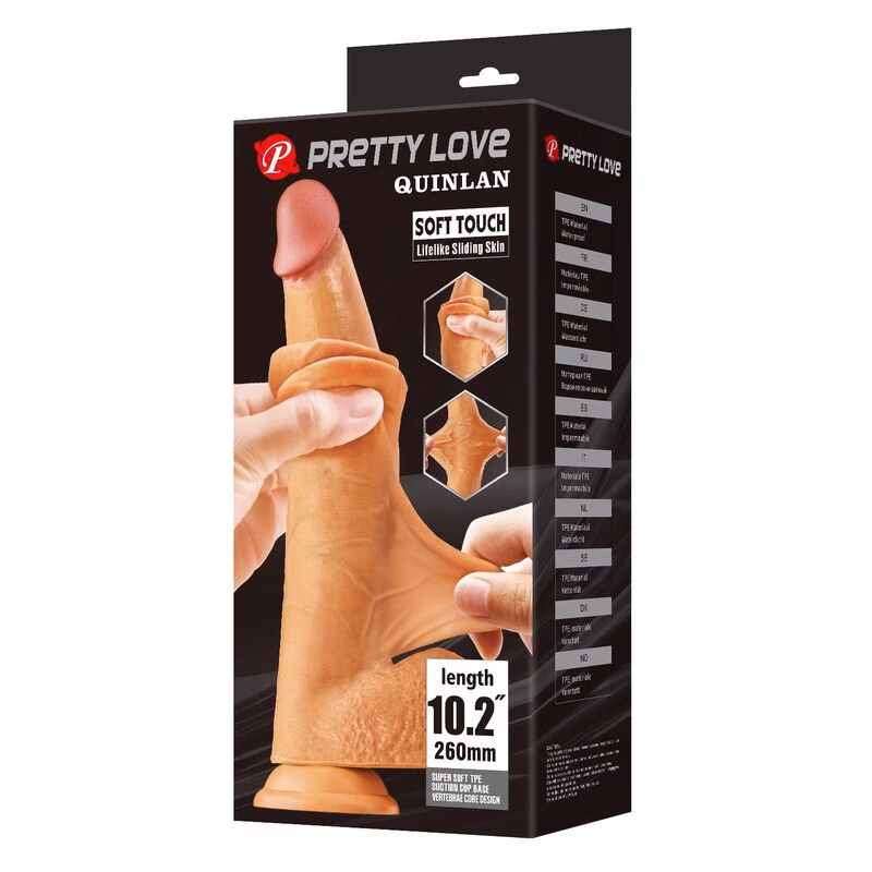 PRETTY LOVE - QUINLAN DILDO REALÍSTICO 26 CM Ø 5,5 CM COLOR NATURAL - Imagen 3
