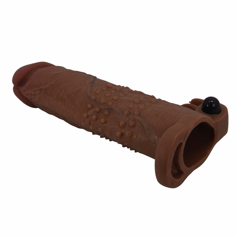 PRETTY LOVE - QUILLON FUNDA PARA PENE VIBRADORA 20 CM Ø 4 CM COLOR MARRÓN - Imagen 6