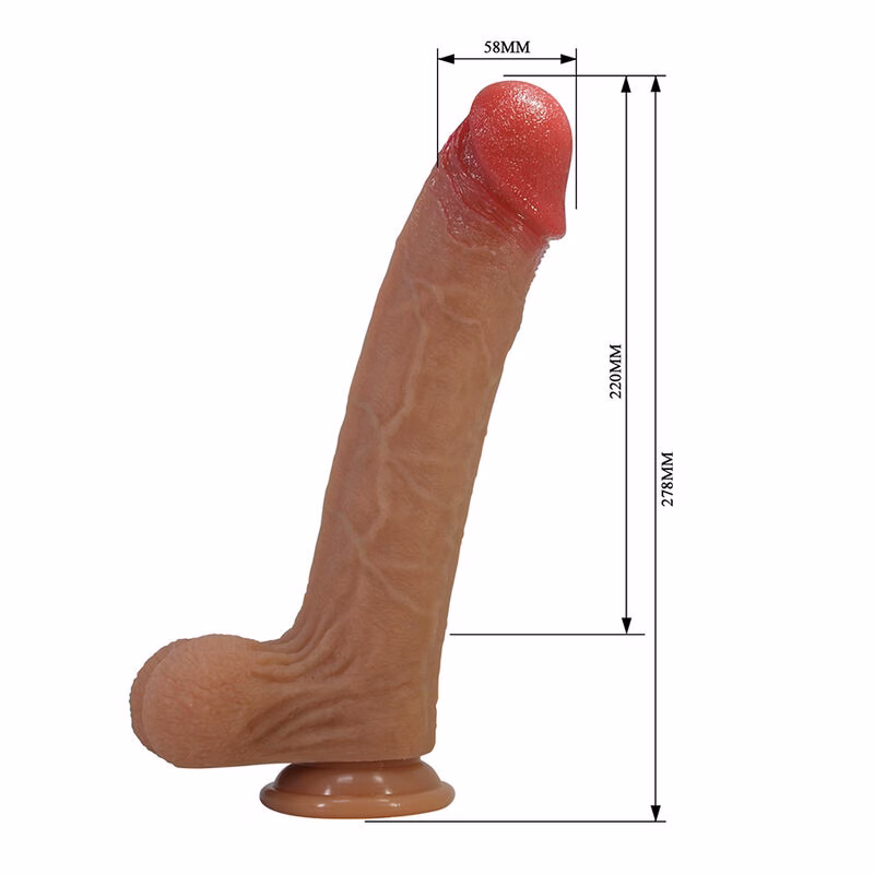 PRETTY LOVE - ORSEN DILDO REALÍSTICO CON VENTOSA 27,7 CM Ø 5 CM - Imagen 8