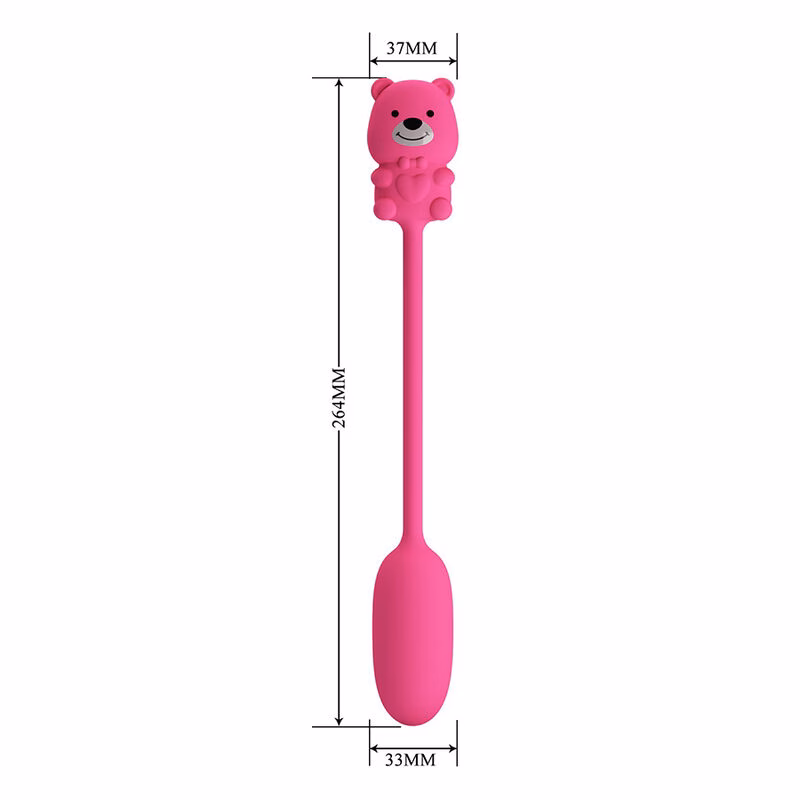 PRETTY LOVE - OLSON HUEVO VIBRADOR CON MANDO POR CABLE RECARGABLE ROSA - Imagen 11