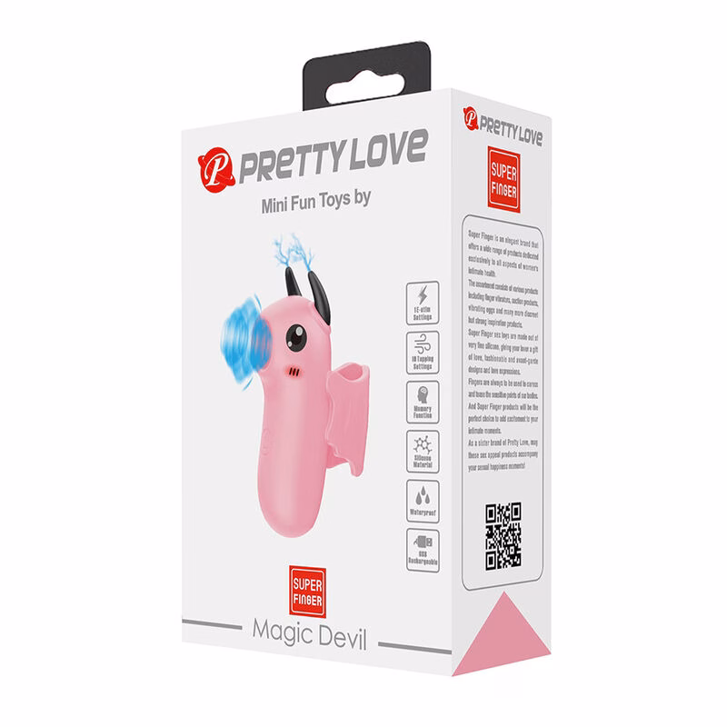 PRETTY LOVE - MAGIC DEVIL ESTIMULADOR DE DEDO RECARGABLE ROSA - Imagen 2